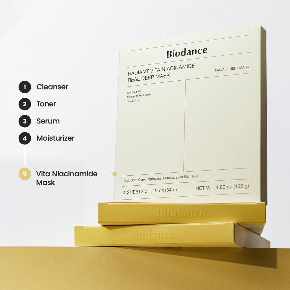 RADIANT VITA NIACINAMIDE REAL DEEP MASK (MASCARILLA FACIAL PARA LUMINOSIDAD)